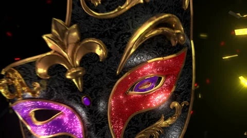 Carnival Masquerade LOOP 10 Stock Footage 102098671