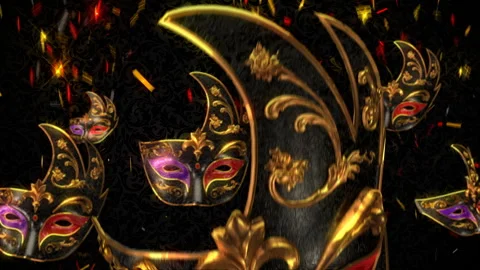 Carnival Masquerade LOOP 3 Stock Footage 102098968