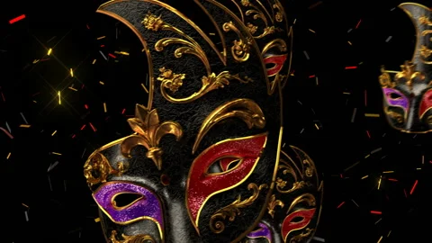 Carnival Masquerade LOOP 7 Stock Footage 102098760