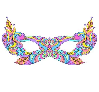 Carnival, masquerade mask. Stock Illustration