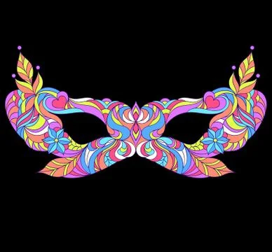 Carnival, masquerade mask. Illustrazione stock