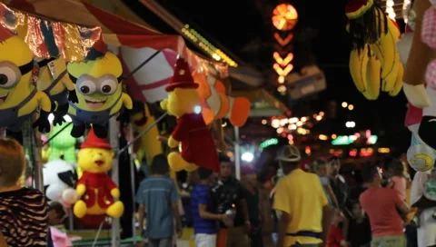 Carnival Midway 1 Stock Footage 6570771