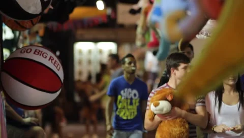 Carnival Midway 2 Stock Footage 6570447