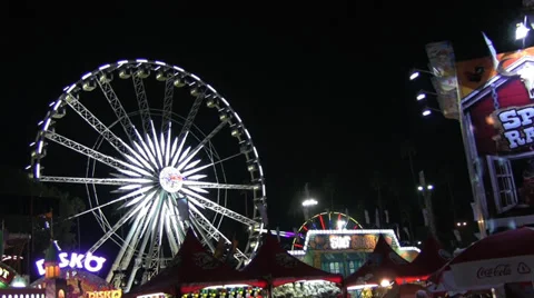 Carnival Midway Push In Stock Footage 32241410