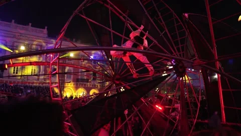 Carnival in Nice. Parade of light Stock-Footage 146227698