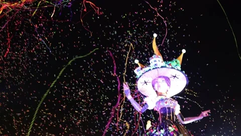 Carnival in Nice. Parade of light Stock-Footage 146227709