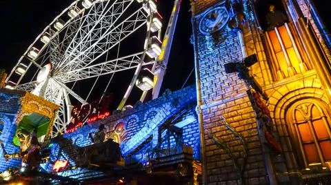 Carnival at night Stock Photos