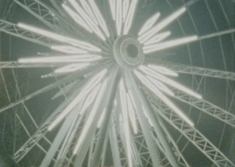 Carnival at night on super 8 Stock Footage 339631832