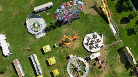 Carnival Overhead 0007 Stock Footage 263987182