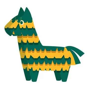 Carnival pinata icon cartoon vector. Party horse Illustrazione stock