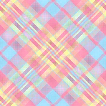 Carnival plaid vector pattern, worn textile check fabric. Fall seamless tar.. Illustrazione stock