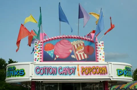 Carnival refreshment stand Stock Photos