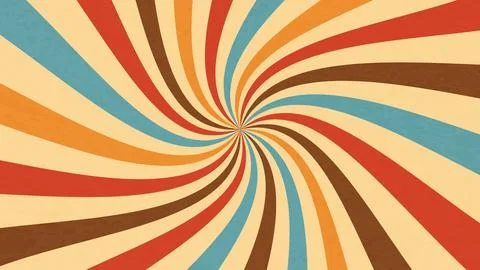 Carnival retro sunlight rays, background layout Stock Illustration