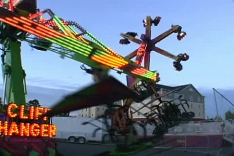 Carnival Ride 1 Stock Footage 12715496