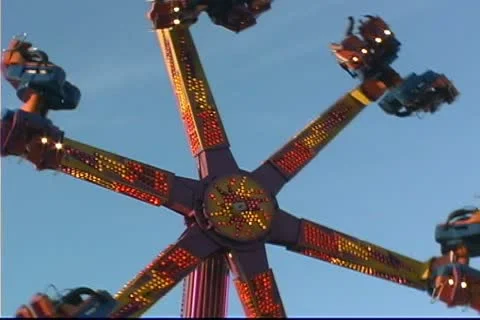 Carnival Ride 3 Stock Footage 12715398