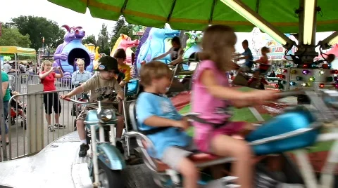 Carnival Ride 5 Stock Footage 755825