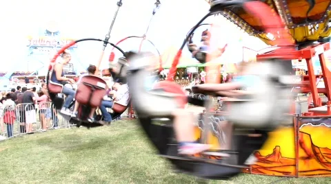 Carnival Ride 7 Stock Footage 755800