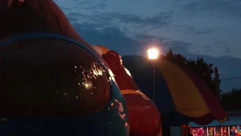 Carnival Ride Bears Stock Footage 78948436