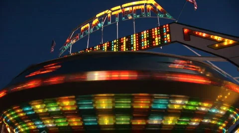 Carnival ride Stock Footage 97608