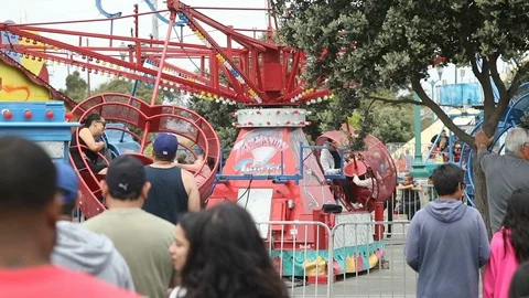 Carnival Ride Stock Footage 90850989
