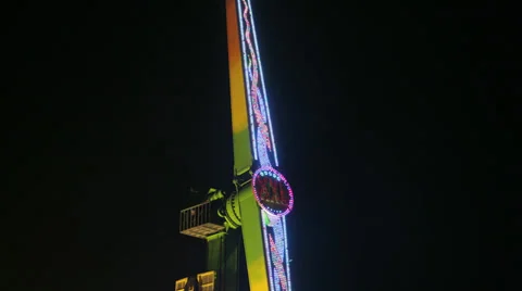 Carnival ride timelapse Stock Footage 33576480