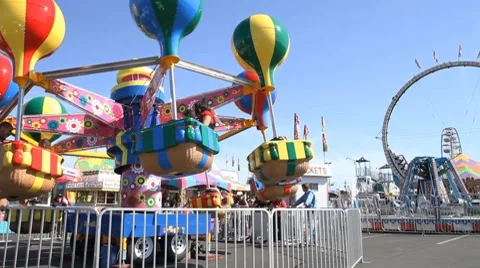Carnival Rides Stock Footage 8514120