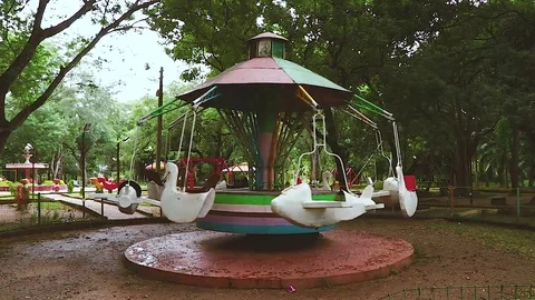 Carnival Rides Night Video stock 82073603