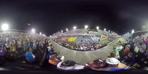 Carnival Rio de Janeiro Crowd Brazil 360 VR Stock Footage 93801357