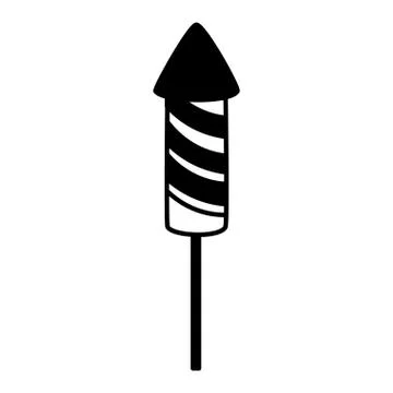 Carnival rocket fireworks Illustrazione stock