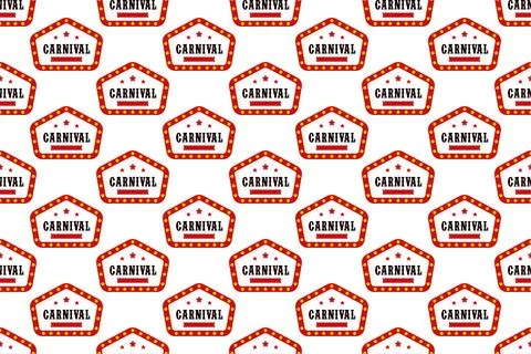 Carnival seamless pattern background template Stock Illustration
