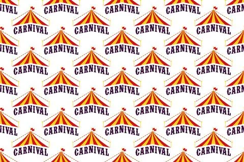 Carnival seamless pattern background template Stock Illustration