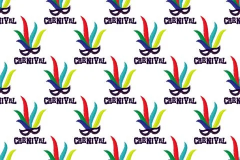Carnival seamless pattern background template Stockillustratie