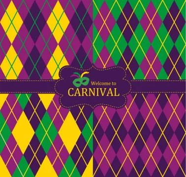 Carnival seamless pattern Stock Illustration