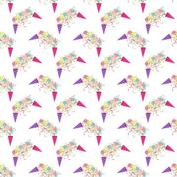 Carnival. Seamless pattern for texture, textiles, packaging, and simple backg Illustrazione stock