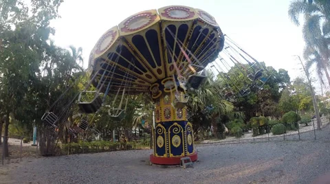 Carnival swing ride Stock Footage 35508865
