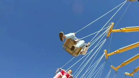 Carnival Swing Ride. Stock Footage 108542858