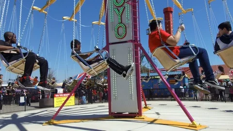 Carnival Swing Ride. Stock Footage 108546619