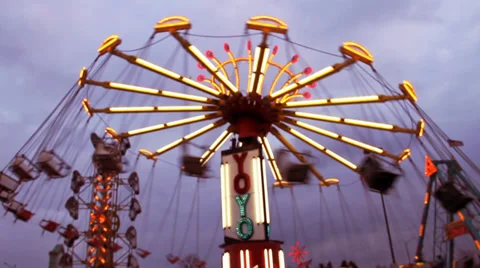 Carnival Swings Stock Footage 33540537