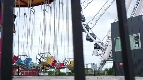 Carnival Swings Stock Footage 148434308