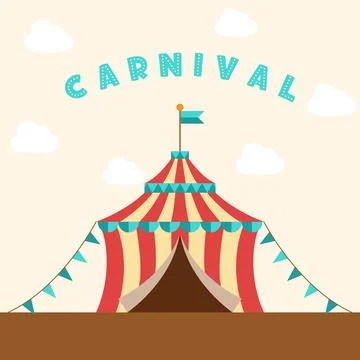 Carnival Tent Stock Illustration