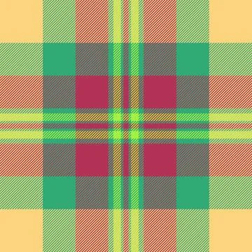 Carnival textile fabric vector, decor plaid check pattern. Strip background.. Stock Illustration