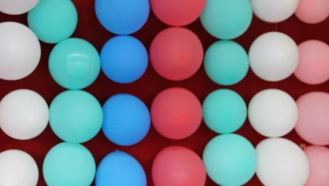 Carnival theme park games balloon pop dart game #3 Stock Footage 6832859