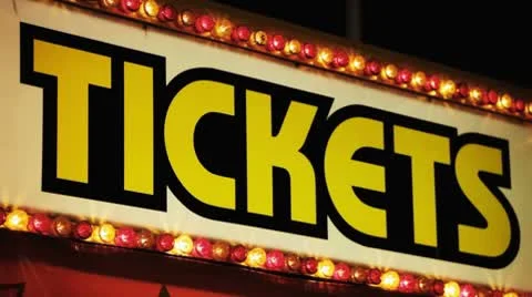Carnival Ticket Booth At Night 스톡 동영상 8926115