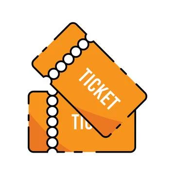 Carnival ticket icon vector Stock Illustration