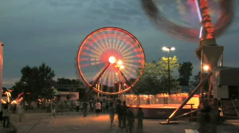Carnival Time Lapse 2 Stock Footage 478637