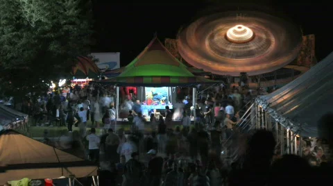 Carnival Time Lapse 3 Stock Footage 478636