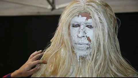 Carnival time! Performing in the Body Pa... | Stock Video | Pond5