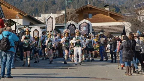 Carnival in Tirol 스톡 동영상 103664777