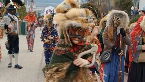 Carnival in Tirol Stock Footage 103668108