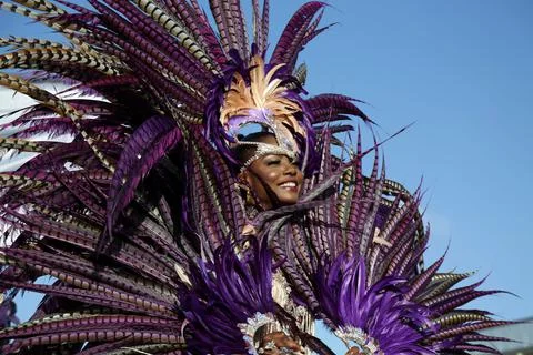 Carnival of Trinidad and Tobago prepares for its grand parade, Puerto Espa? - 13 Stock Photos